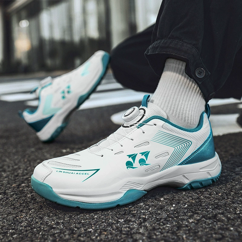 Couple Badminton Shoes Training Sneakers Shock Absorbing Breathable Professional Tennis Volleyball Shoes