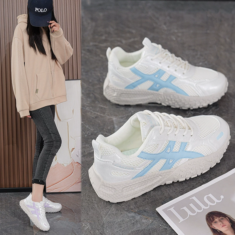 Zapatos tipo Dad Mujer Otoño Nuevos Transpirables Malla Coreanos Suela Suave Gruesa Deportivos Casual Running
