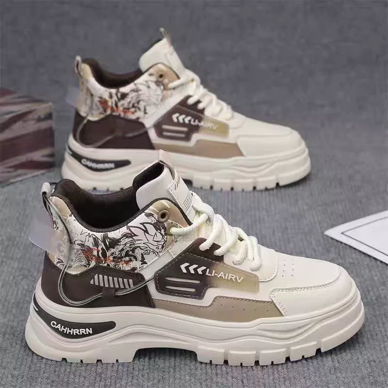 Botas Martin nuevas para hombre Primavera 2026 Caña alta Zapatos de tabla Transpirables Casuales Suela gruesa