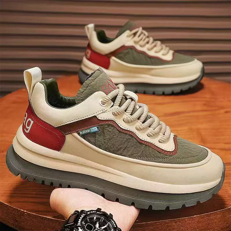 Zapatos de Seguridad de Cuero Impermeables Negros para Hombre Invierno de Trabajo Suela Gruesa Antideslizantes Zapatillas de Running Papá para Viaje