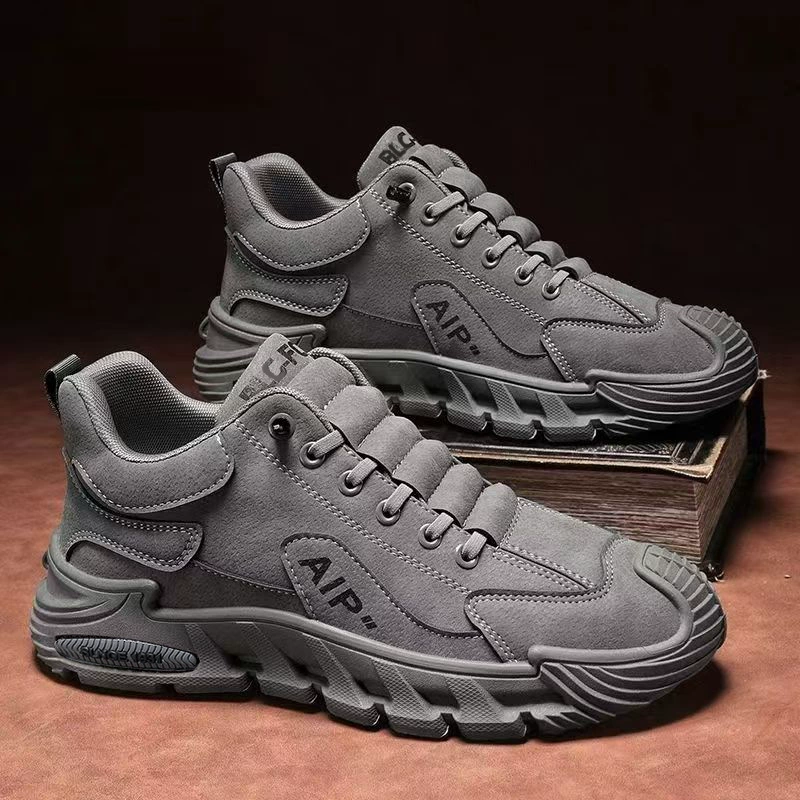 Zapatos de seguridad de trabajo de invierno para hombre, impermeables antideslizantes resistentes al desgaste, zapatos de trabajo casual slip-on