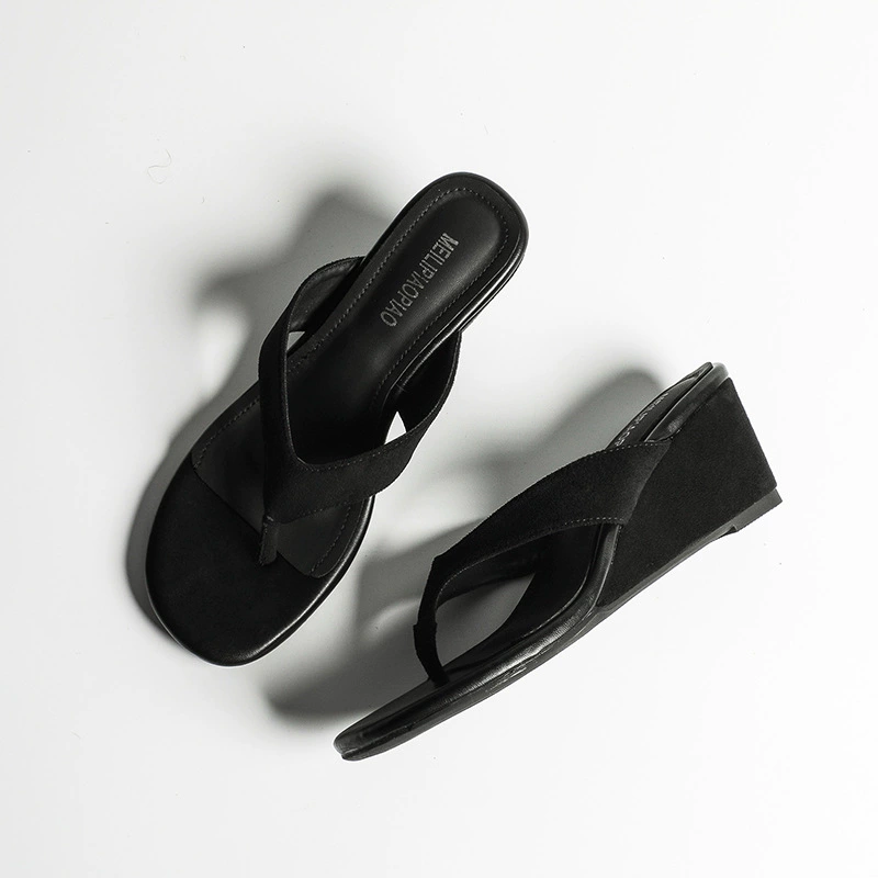 Sandales à lanières talon haut en cuir souple femme, été, talon montant, confort · MOHE China shoe factory