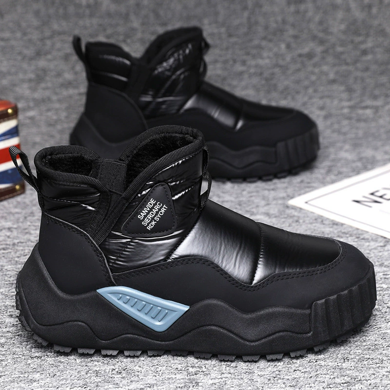 Herren Winter Schneestiefel, Pelz gefüttert warm wasserdicht kältebeständig Freizeit-Sneaker