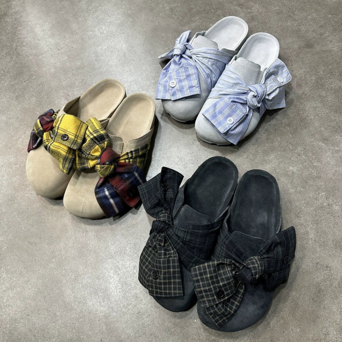Sandalias Birkenstock retro de mujer con lazo y corcho, chanclas de verano 2025