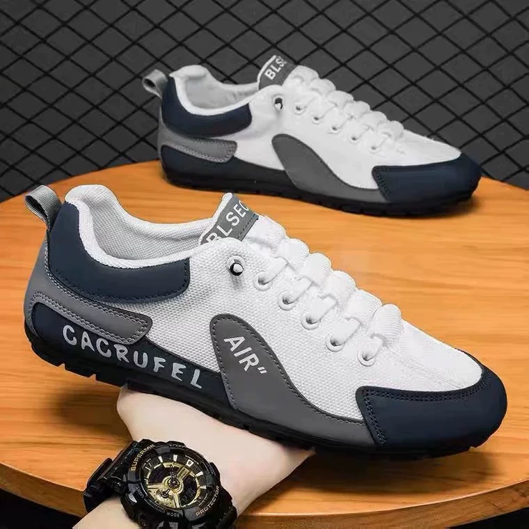 Men's Loafers, Breathable Korean Style Slip-On Mesh Casual Running Shoes Summer 2026