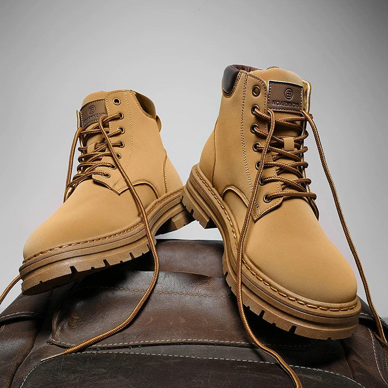 Botas de Trabajo de Seguridad para Hombre Invierno Antideslizantes Impermeables de Construcción