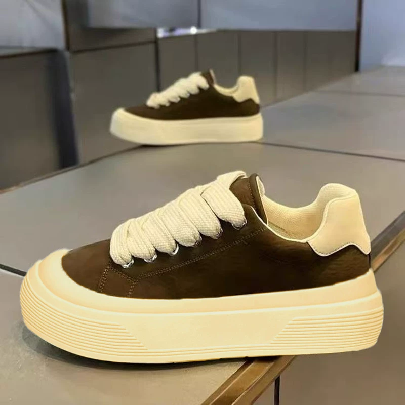Tênis Skate Fashion Sola Grossa Respirável Rasteiro - Verão 2026 Masculino · MOHE China shoe factory
