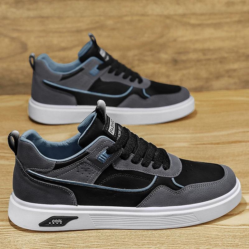 Sneakers travail homme 2026 cuir basses respirantes casual · MOHE China shoe factory