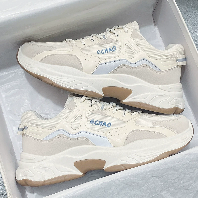 Baskets en mesh pour homme, hiver 2026, respirantes, décontractées, sneakers blanches type board · MOHE China shoe factory