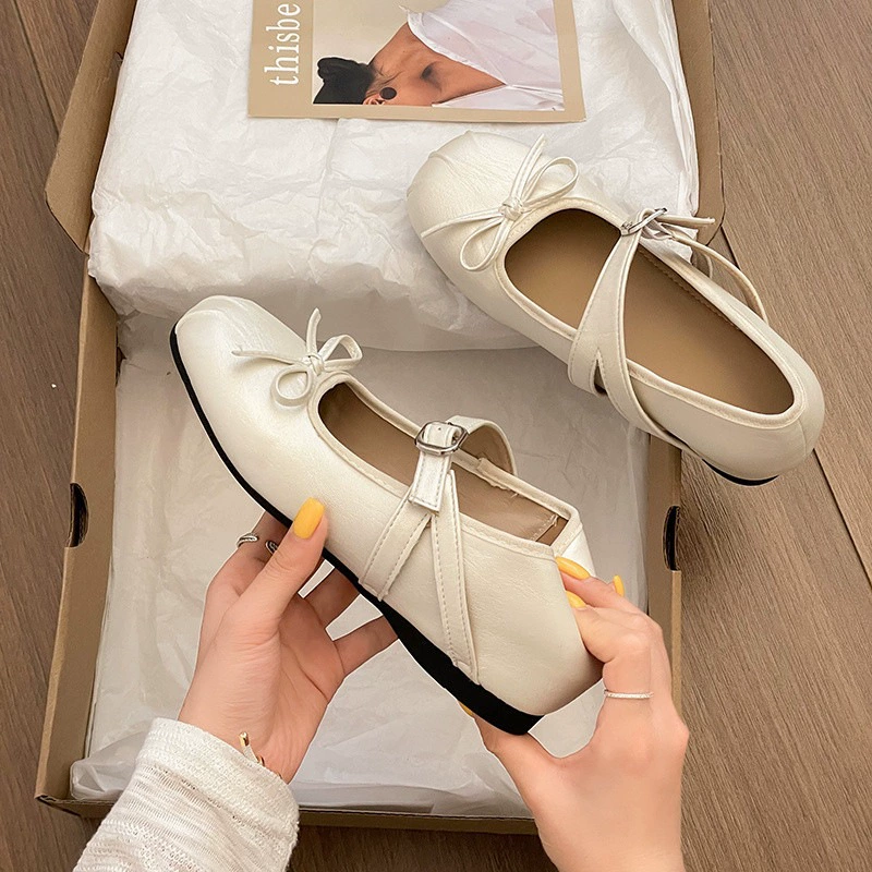 Ballerines plateforme femme été 2026 nouveau nœud Mary Jane · MOHE China shoe factory