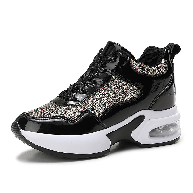 Nuevos Zapatos de Primavera Otoño 2025 para Mujer, Aumento de Altura, Suela Gruesa, Moda, Casuales, Deportivos