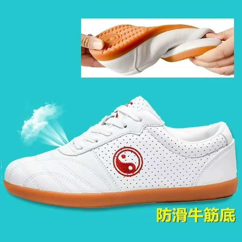 Zapatos de Tai Chi al por Mayor para Hombre, Cuero Suave, Profesionales, Competición, Unisex