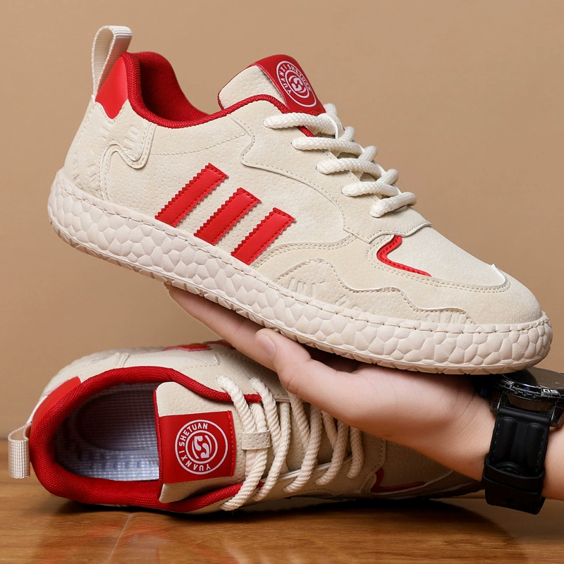 Men's Suede Casual Shoes, Soft Sole Three-Stripe Board Shoes Driving Shoes Fall/Winter 2024