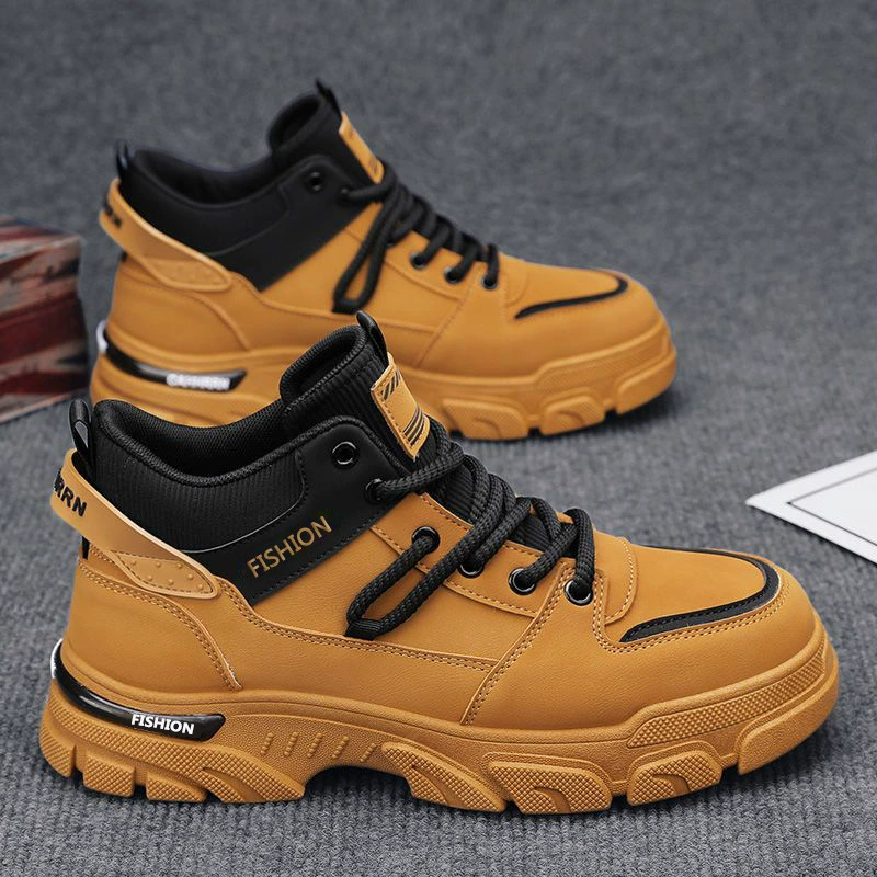 Bottes Martin homme 2026 nouveau printemps antidérapantes imperméables travail extérieur montantes