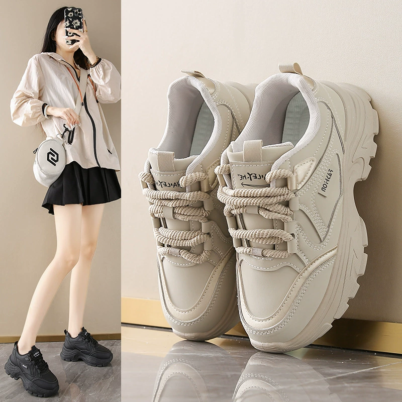 Sneakers basses style papa femme style coréen 2024 automne, respirantes, étudiant, marche 8821
