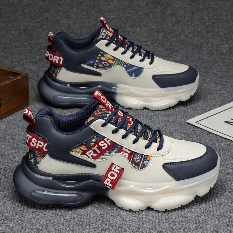 Nouvelles baskets à coussin d'air d'hiver pour homme, chaussures de travail décontractées à semelle épaisse montantes tendance · MOHE China shoe factory