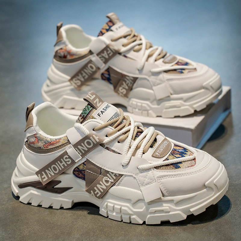 Herren Winter 2026 Mesh-Sportschuhe, Jugend-Trend-Höhenverstellungs-Dad-Schuhe · MOHE China shoe factory