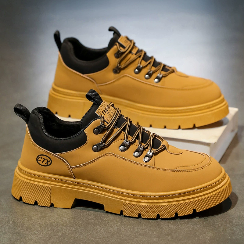 Zapatos de trabajo Martin para hombre Primavera 2026 Nuevos Exteriores Negro Estilo británico Zapatos casuales de trabajo