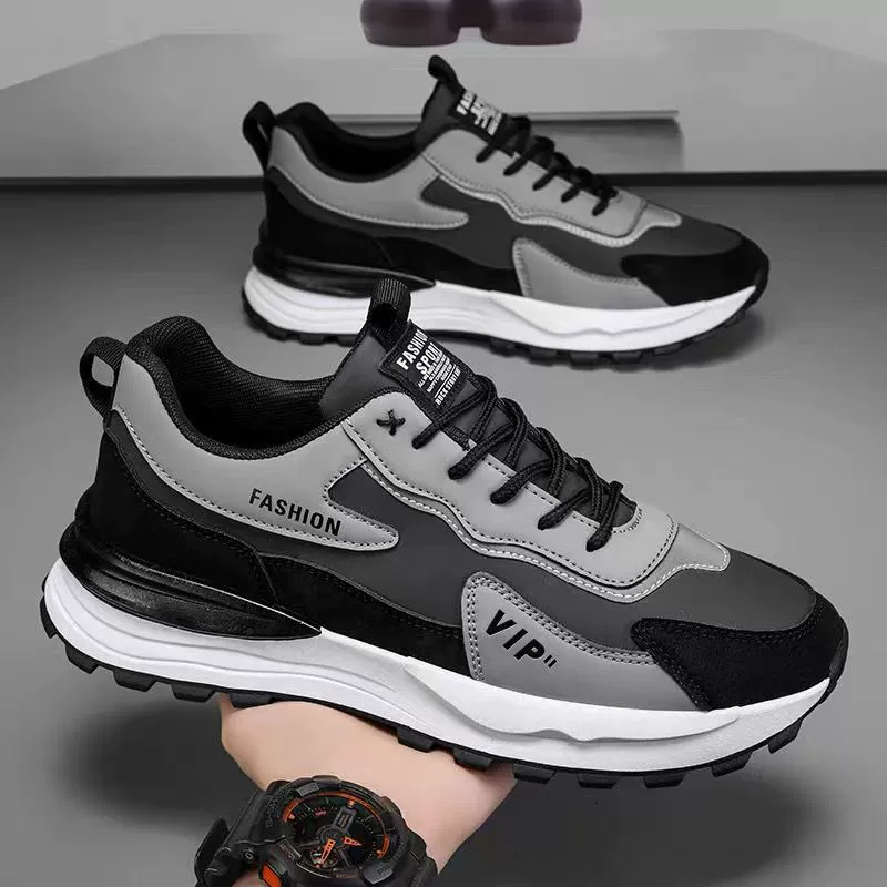 Zapatos de seguridad de trabajo primavera 2026 para hombre, zapatillas casuales de cuero impermeables antideslizantes