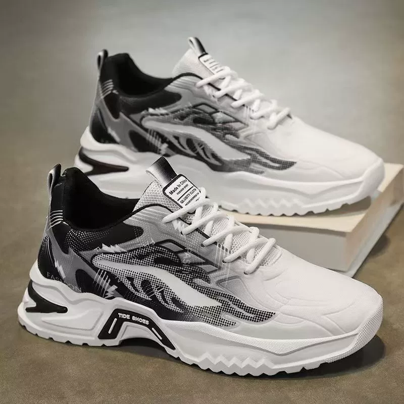 Men's Winter 2026 Teen Thick Sole Casual Dad Shoes Breathable Mesh Fashion Sneakers