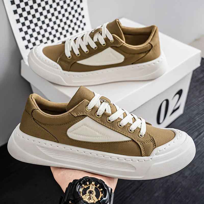Sapatos de Lona Respiráveis para Homem Inverno 2026 Tênis Casuais de Cano Baixo Sola Macia Sola Grossa · MOHE China shoe factory