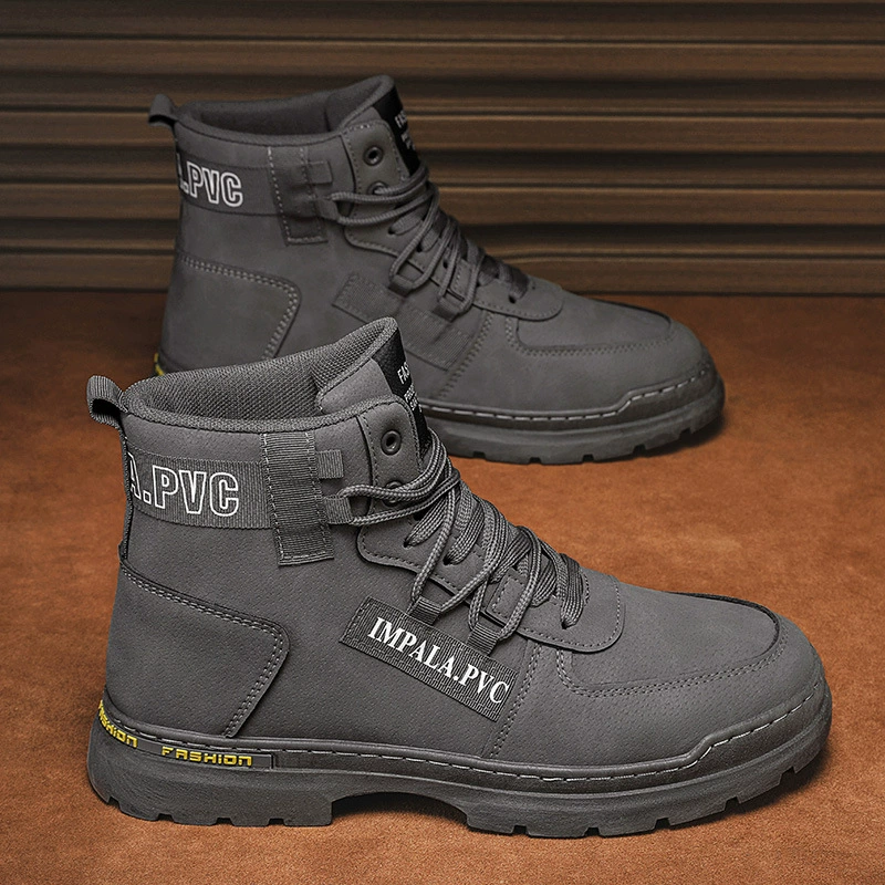 Zapatos de seguridad de trabajo para hombre 2026 Impermeables Antideslizantes Invierno Botas Martin de caña alta