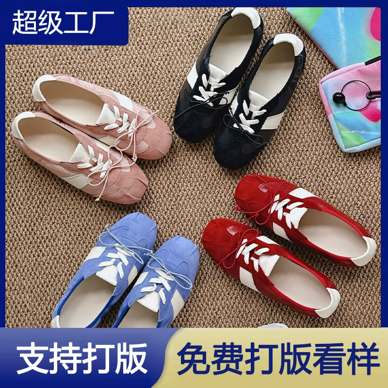 Zapatos de ballet personalizados para mujer, venta al por mayor de fábrica