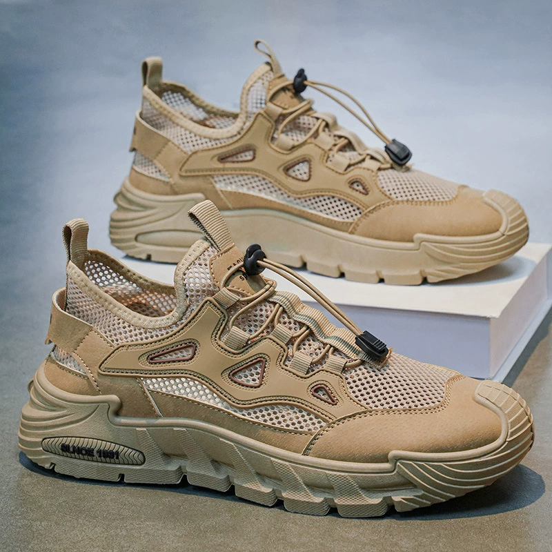 Chaussures homme été 2026 mesh respirant fin lacets étudiant décontractées sneakers modèle 2044 · MOHE China shoe factory