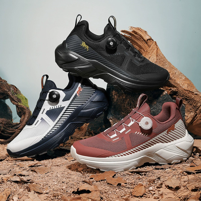 Sapatos de Caminhada Outdoor Homem Primavera Outono Antiderrapante Absorção de Impacto Escalada Resistente ao Desgaste Leve Trilha Caminhada Mulher
