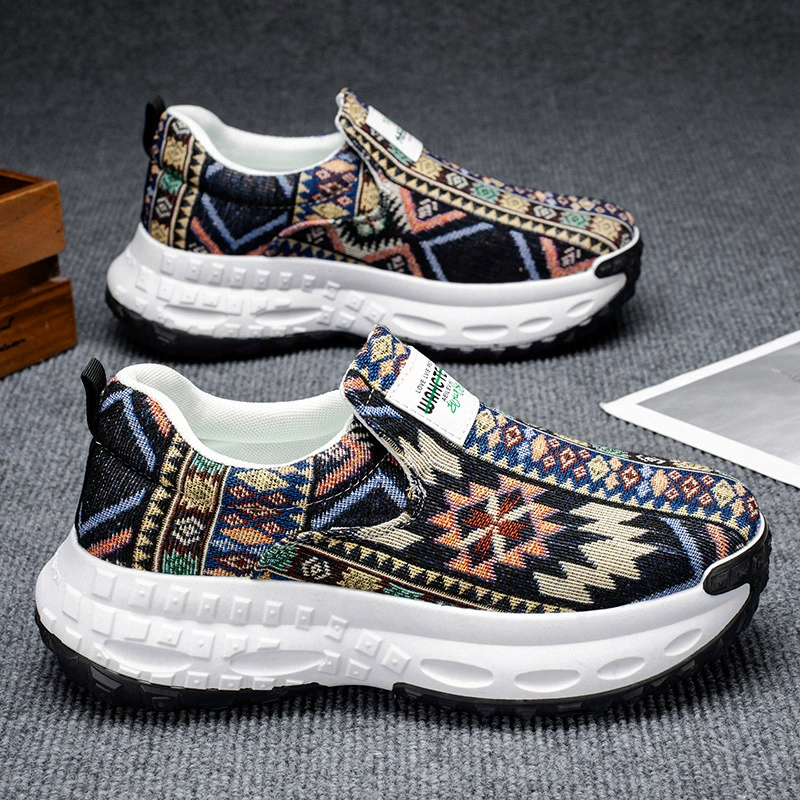 Nouvelles sneakers décontractées à enfiler pour homme, hiver 2026, semelle épaisse surélevée, antidérapantes respirantes · MOHE China shoe factory