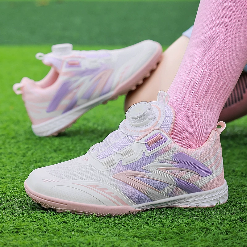New Kids Mesh Soccer Shoes TF Studs Girls Boys Training Breathable Wholesale