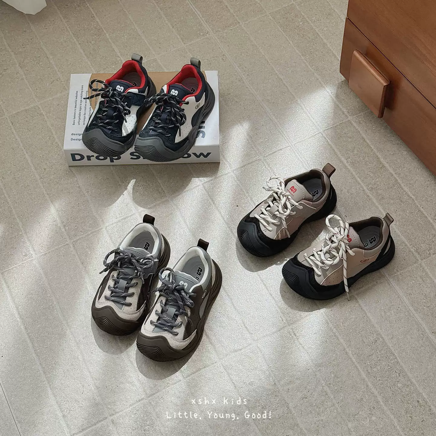 XSHX chaussures de montagne extérieur enfants scratch unisexe automne randonnée bout couvert antidérapant rétro