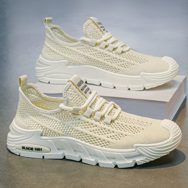 Herren Sommer Dünnes Mesh atmungsaktive Freizeit-Laufschuhe, weiche Sohle, leichte Arbeits-Sneaker, Modell 2039 · MOHE China shoe factory