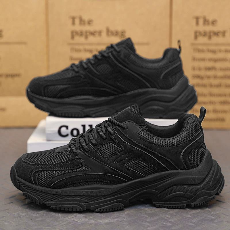 Zapatos de seguridad de trabajo primavera 2026 para hombre, zapatillas de running antideslizantes, zapatillas chunky de papá