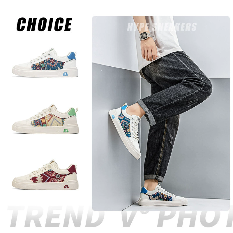 Casual Herrenschuhe Frühling Sommer Neu Flache Weiße Sneaker, Jugend Schlupf Board-Schuhe Sommer Atmungsaktiv