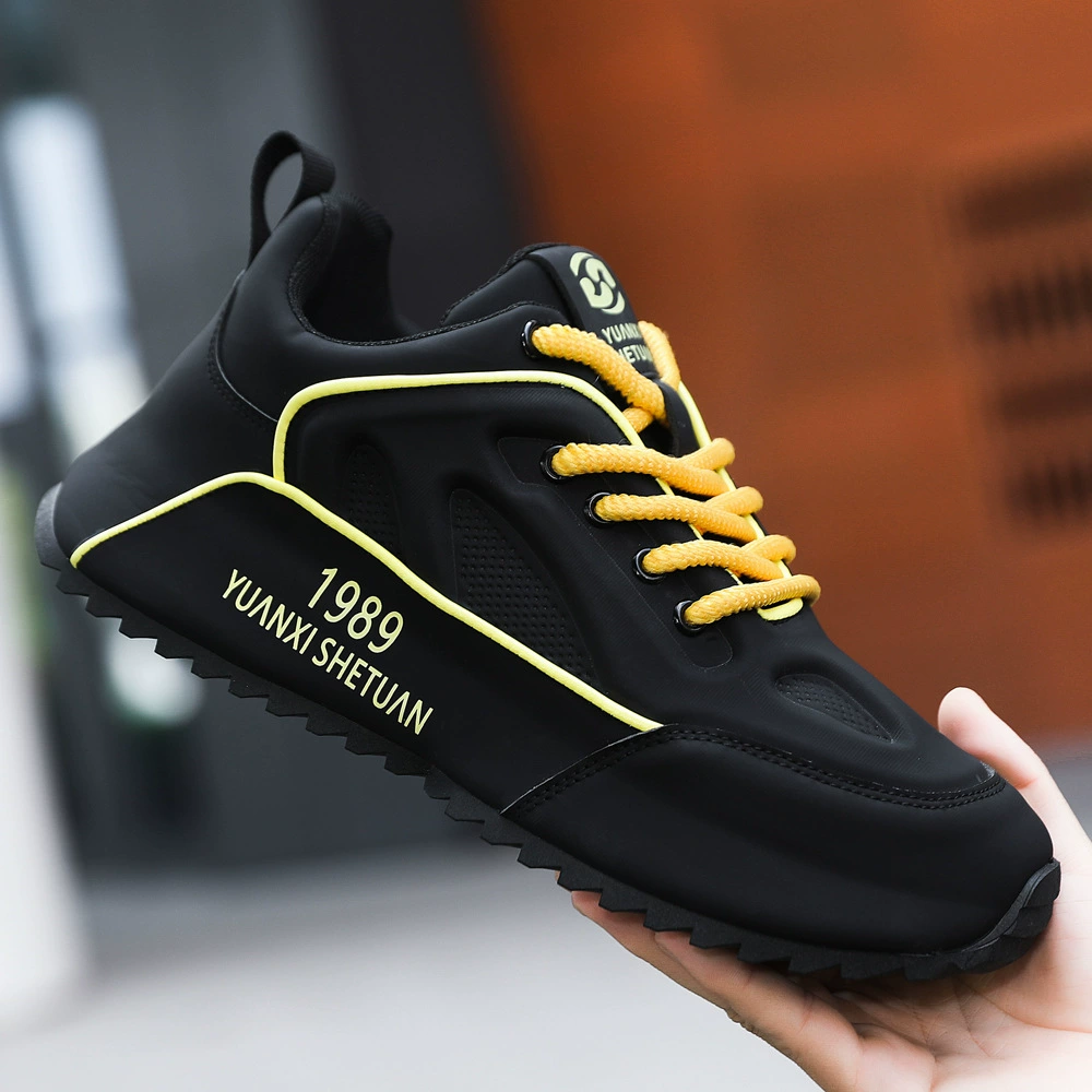 Zapatos Europeos para Hombre Otoño Deportivos para Correr, Zapatos Dad Shoes Negros con Aumento de Altura 2026 Nuevos
