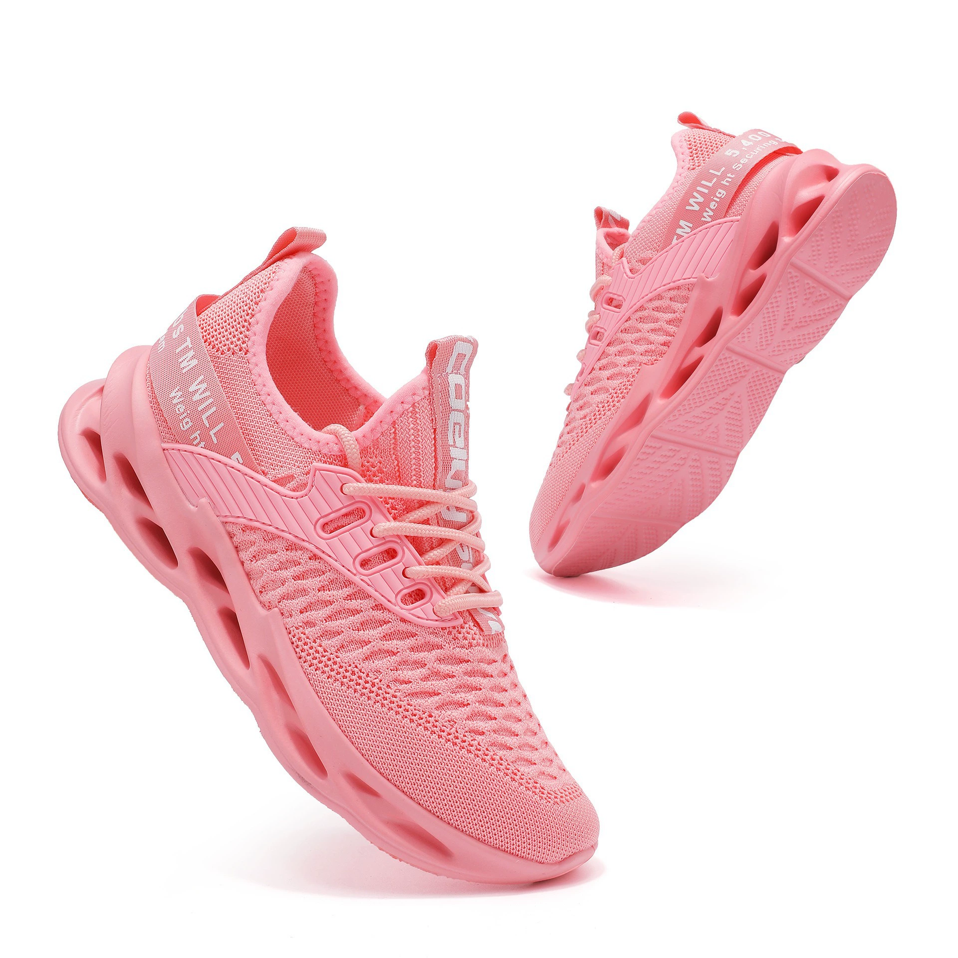 Chaussures décontractées lame en tricot pour hommes, baskets running mesh respirant pour voyage et sport
