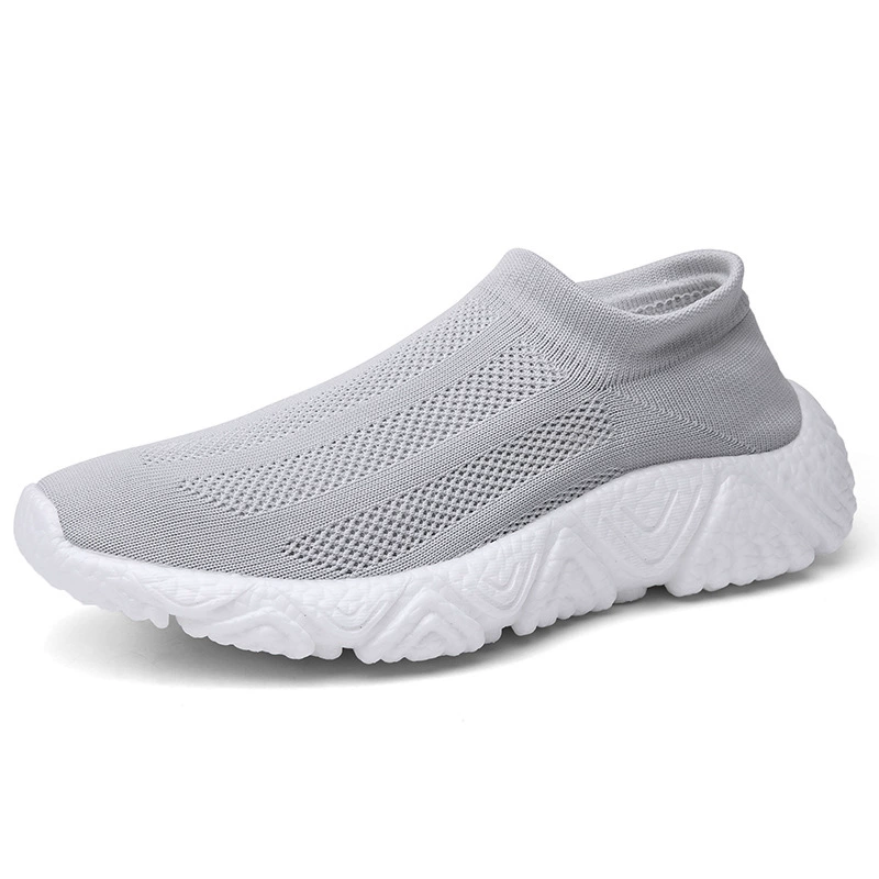 Sapatos Meia Tamanho Grande 47 para Homem, Verão Mesh Respirável Knit Fashion Casual Sneakers