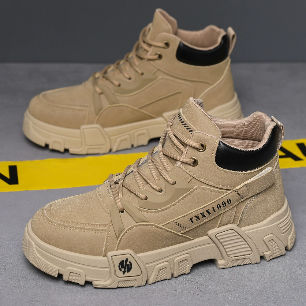 Men's Spring Martin Boots High Top 2026 New, Casual Sports Board Shoes Breathable Height Increase