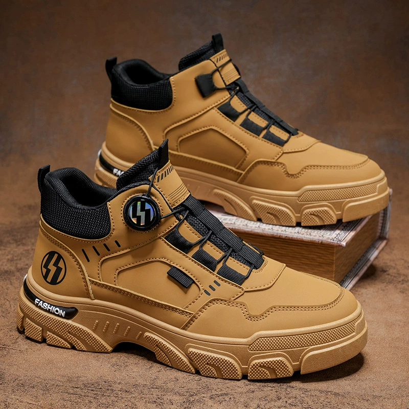 Herren Schuhe 2026 Neu Frühling High-Top Verschleißfest Martin Stiefel Britischer Stil Freizeit Sport Schuhe Rutschfest Stiefel