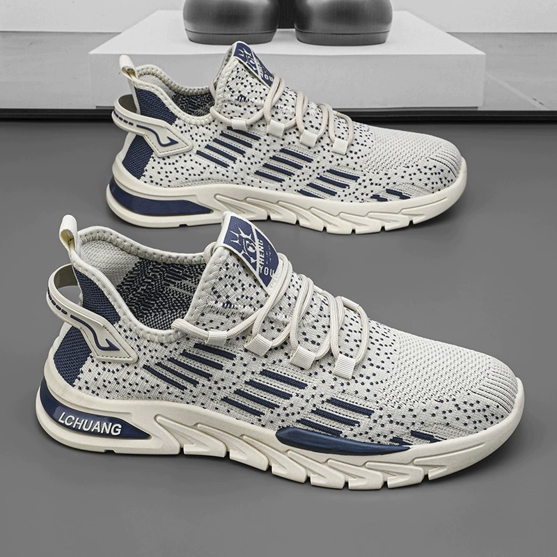 Herren Sommer atmungsaktiv 2026, Mesh-Laufschuhe Flyknit lässige Sport Neu