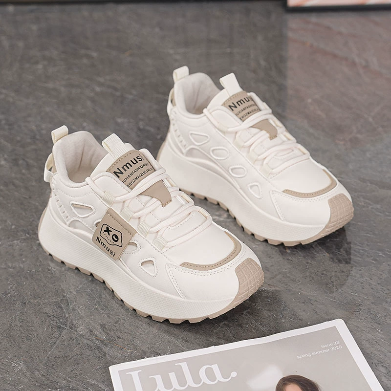 Zapatillas de Otoño 2025 para Mujer Transpirables Suela Gruesa Coreana de Plataforma Casual Dad