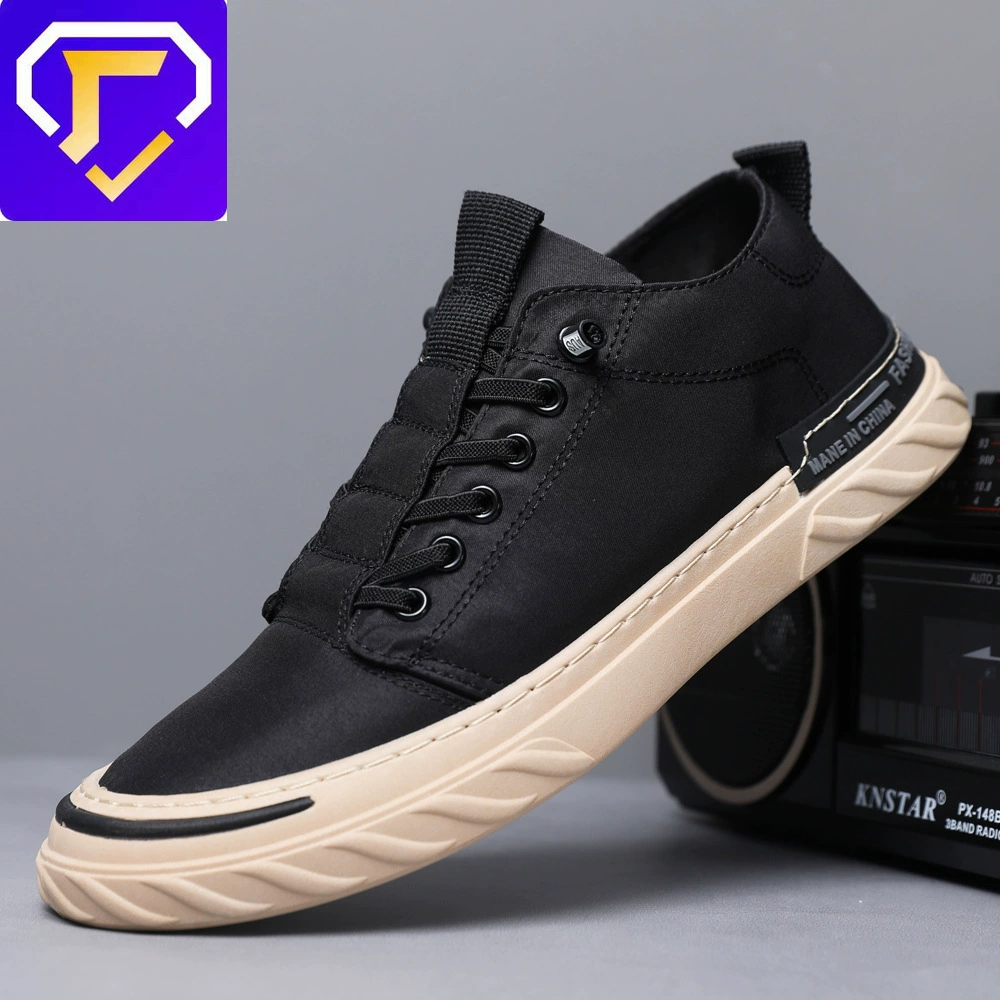 New Fashion Canvas Shoes Men Summer Breathable Ice Silk Casual Board Shoes
