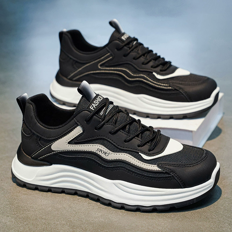 Tênis de Corrida Casuais Respiráveis Masculinos Verão Mesh Viagem Elevação Juvenil Dad Modelo 2076 · MOHE China shoe factory