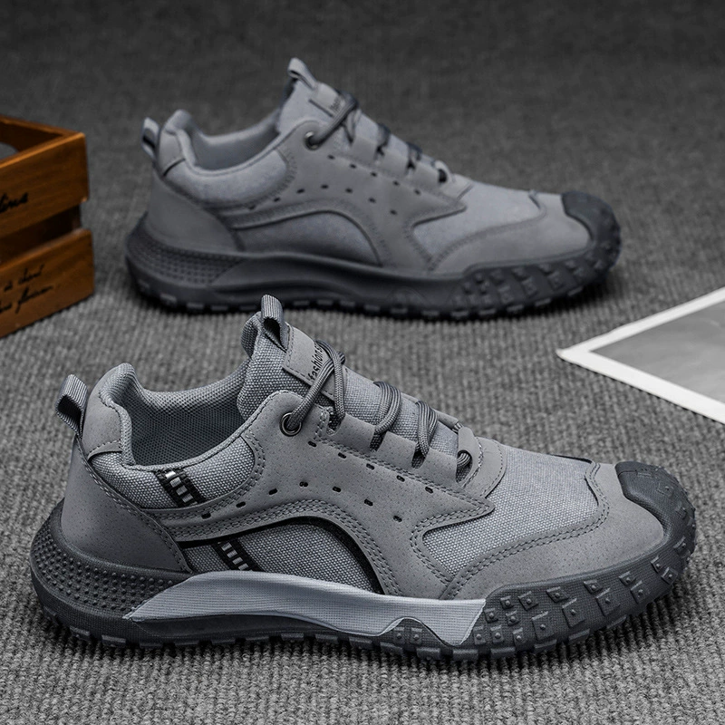 Zapatos Casuales de Invierno para Hombre, Transpirables, Zapatos de Tabla, para Senderismo, Deportivos, para Exterior y Trabajo