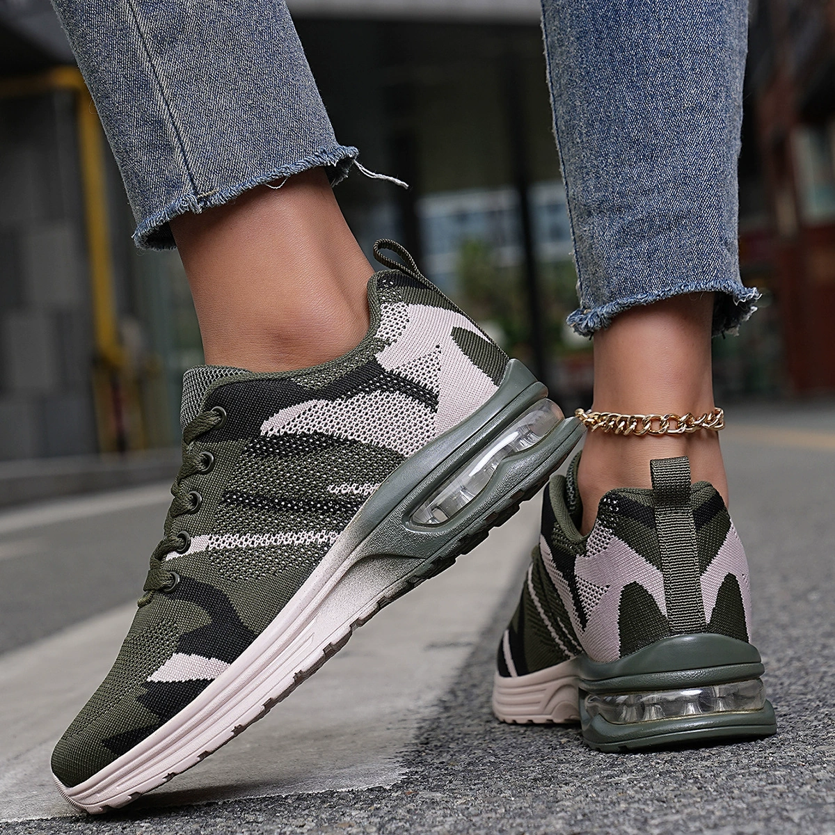 Zapatillas de Verano para Mujer, Transpirables, Ligeras, Amortiguadas, de Punto, para Pareja y Fitness