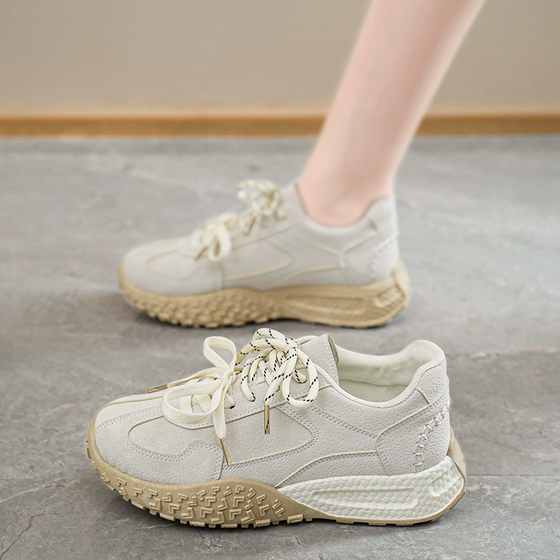 Zapatillas de Verano para Mujer Transpirables de Corcho Suela Gruesa Suave Coreana Casual Dad