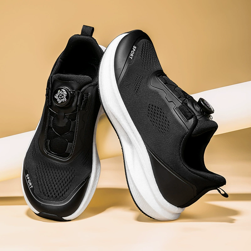 Zapatillas de Trail Running Punta Ancha con Hebilla Giratoria Nuevas para Hombre, 4E Ancho, Empeine Alto