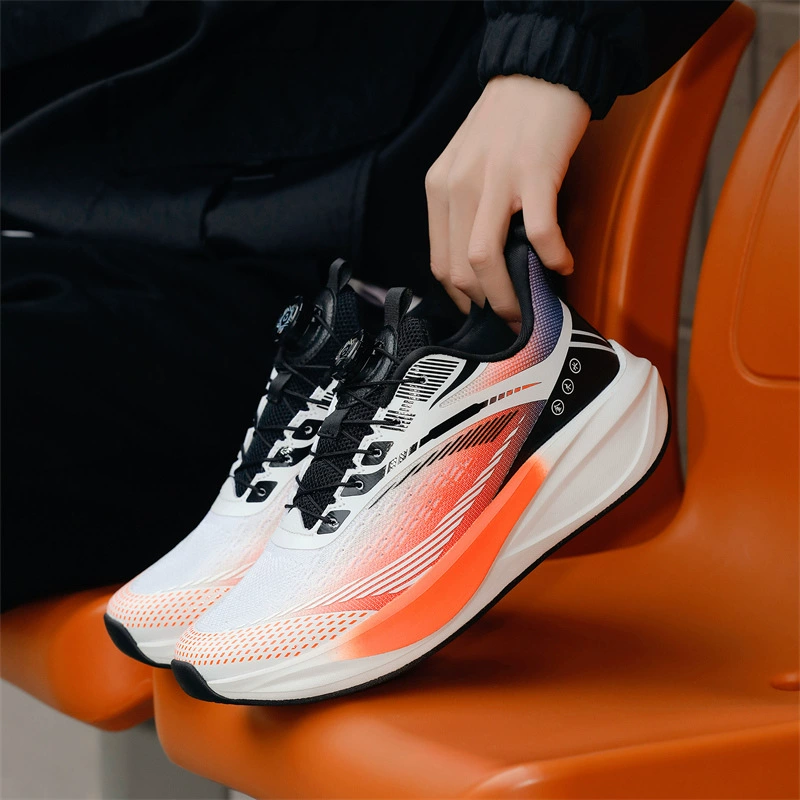 Jugend Student Laufschuhe Carbon Platte ultra-leicht Frühling Sommer Fly Knit atmungsaktiv Mesh Fitness Test Sport