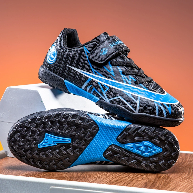 Neue Jungen Mädchen Club Trainingsschuhe Noppen Sport Kinder Zauberband Training Fußballschuhe